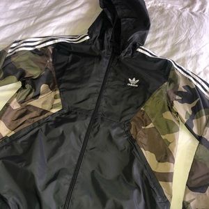 Adidas Camouflage Windbreaker